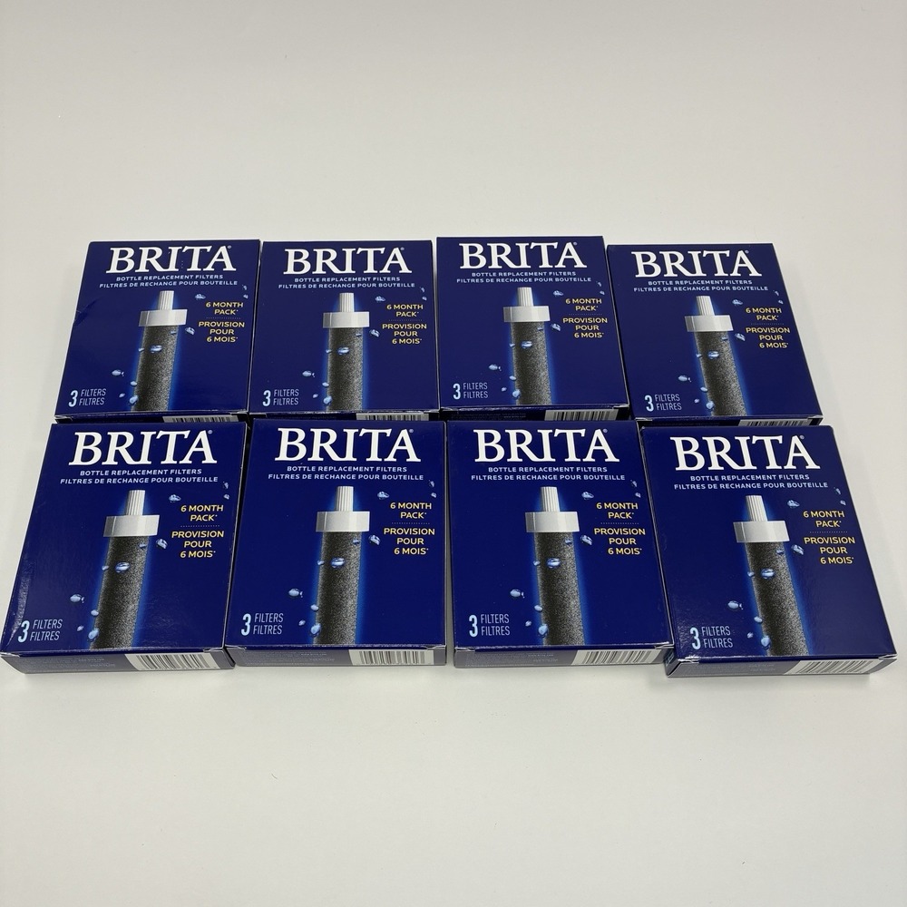 Lot of 24 Brita Water Bottle Replacement Filter (8 Boxes of 3) Filter Cartridges